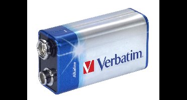 Verbatim 9 volt blok alkaline batterij