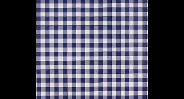 Dutch Wallcoverings Papierbehang ruitje - blauw/wit