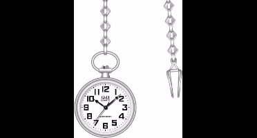 zakhorloge Q&Q, zilverkleurig C170J802Y