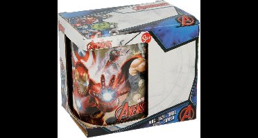 Mok The Avengers Infinity Wit Keramisch Rood (350 ml)