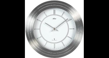 Wandklok zilver modern design