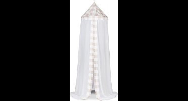 Jollein Check Klamboe Voile - Zand
