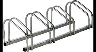 Bicycle Gear Fietsenrek Voor 4 Fietsen Zilver