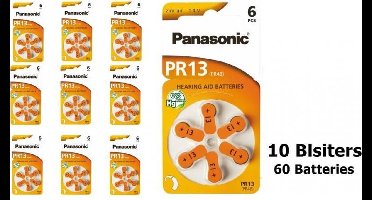 Panasonic 13 / PR13 / PR48 Gehoorapparaat batterijen - 10 Blisters (60 batterijen) -