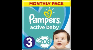 Pampers Maandbox Maat 3 - 208 luiers