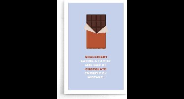 Walljar - Snaccident - Muurdecoratie - Poster