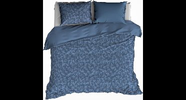 De Witte Lietaer Dekbedovertrek Katoen Flanel Alvaro - Lits Jumeaux - 240 x 220 cm - Blauw