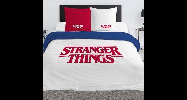 Stranger Things Dekbedovertrek - Lits Jumeaux - 240 x 220 cm - Wit