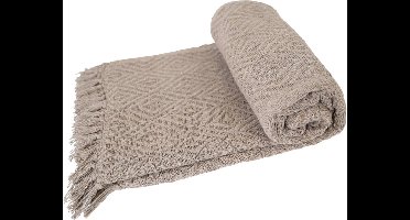 Outdoor Living - Plaid Diamond bruin/beige, 125x150cm