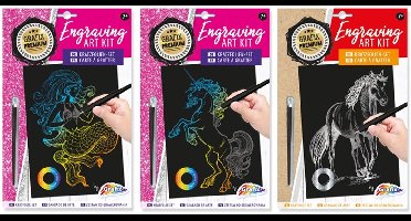 Grafix Art kit graveer set (1 stuk) assorti