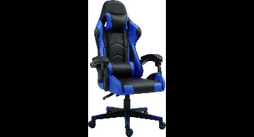 Alora Gaming stoel X-TREME - Blauw - Met Nekkussen & Verstelbaar Rugkussen - Kunstleer - Gamestoel - Game Stoel - Gaming chair - Bureaustoel - Office Chair