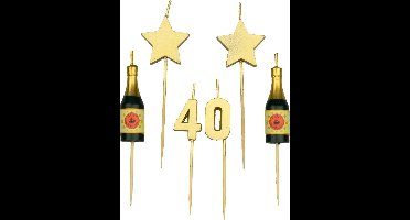 Party cake candles - 40 years