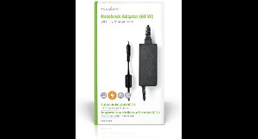 Notebook-Adapter | 60 W | 5,5 x 3,0 mm Center Pin | 16 VDC | 3.75 A | Type-F (CEE 7/7)