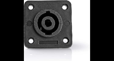 Nedis Speaker-Connector - Recht - Female - Vernikkeld - Soldeer - ABS - Zwart - 25 Stuks - Polybag