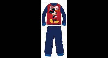Mickey Mouse pyjama - maat 98 - rood / blauw