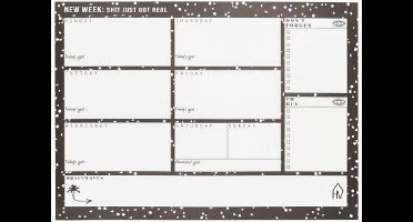 Housevitamin Weekplanner "Stipjes"