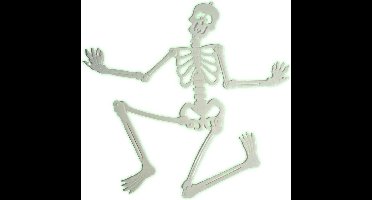 Halloween Decoratie Glow in the Dark Skelet 91 cm (griezel versiering)