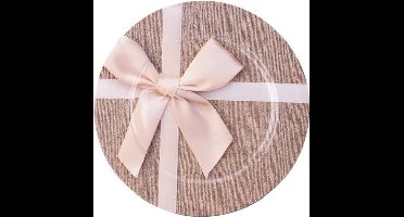 Kerst onderbord met strik - 33 cm - Set van 2