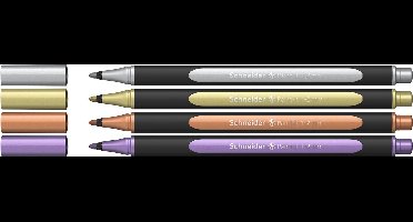 Schneider stift - metallic liner - Paint-It 020 - lijnbreedte 1-2mm - 4 stuks - S-ML02011501