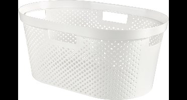 Curver - Infinity Recycled Dots - Wasmand - 40L - Wit