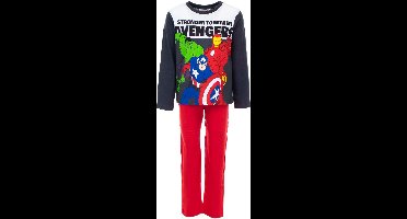 Pyjama Marvel Avengers - grijs - rood - 104 cm - 4 jaar
