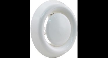 Starx Afzuigventiel Rond - Verstelbaar Ventilatieklepje - Kanaaldiameter Ø100-125 mm - Wit