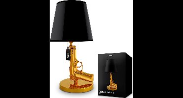 MikaMax Golden Gun Lamp Replica - Pistoollamp - Beretta - Tafellamp - Goud - 43 x 24 x 43cm