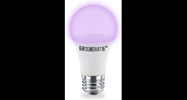 Groenovatie UV LED Lamp - E27 Fitting - 7W - Blacklight - 500lm - 385nm