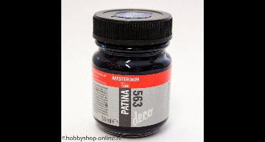 Decoratie verf - 563 Antiekblauw - Amsterdam - Deco Patina - 50 ml