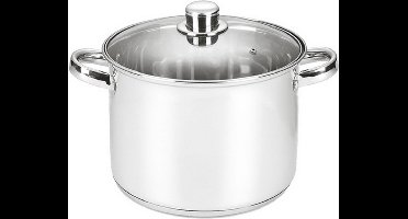 Michelino RVS Soeppan - 10 Liter - Vaatwasserbestendigd - Zilver