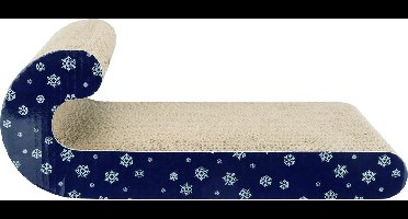 Trixie krabplank kerst karton donkerblauw (39X20X14 CM)