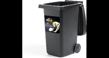 Container sticker Dinosaurus - Ei - Wit - 40x40 cm - Kliko sticker