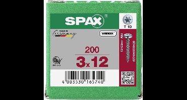 Spax Spaanplaat CK Verzinkt Torx 3.0 x 12 - 200 stuks