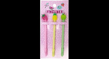 Summer fun pennen fruit set-van-3 K-5819043