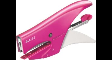 Leitz WOW Niettang Werkt met Leitz Nietjes Nr.10 - Capaciteit Van 15 Vel - Voor Kantoor En Thuiswerken - Ideaal Voor Thuiskantoor - Roze