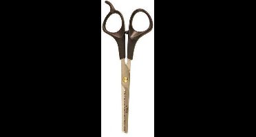 Mikki Enkelzijdige Effileerschaar met Kunststof Greep - 17.8 cm