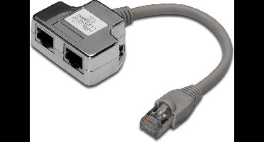 Digitus Rj45-Adapter Voor Switch/Router Cat 5E Met Twee Aansluitingen