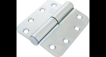 Paumelle - Verzinkt - Staal verzinkt - Dulimex - Dulimex kogelstiftstaal ronde hoek 89x89mm SKG3 DIN rechts