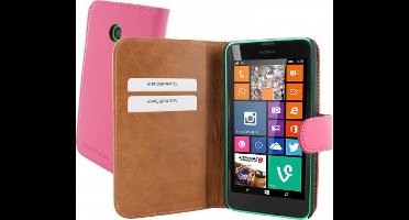 Mobiparts - Roze premium booktype hoes - Nokia Lumia 630