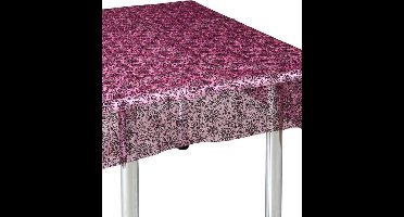 ATOSA - Zwarte en roze spinnenweb tafelkleed