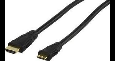 Valueline - 1.3 High Speed HDMI naar Mini HDMI kabel  - 5 m - Zwart