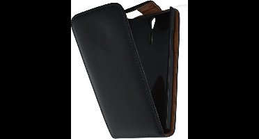 Xccess Leather Flip Case Sony Xperia S Black