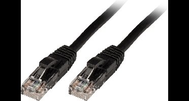 LINDY 48078 RJ45 Netwerkkabel, patchkabel CAT 6 U/UTP 2.00 m Zwart 1 stuk(s)