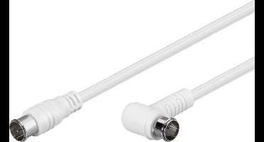 Goobay Satelliet Aansluitkabel [1X F-Quickstekker - 1X F-Quickstekker] 2.50 M 85 Db Wit