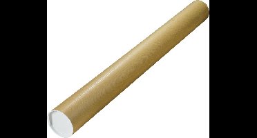 Verzendkoker - 100 x 10 cm - Bruin - 1 stuk