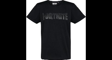 Fortnite - Foil Logo Black T-Shirt XXL