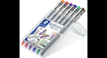 STAEDTLER pigment liner - box 0.5 mm - 6 kleuren
