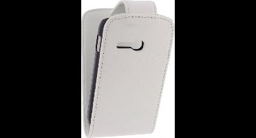 Xccess Leather Flip Case Samsung Galaxy Fame Light S6790 White