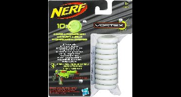 NERF Vortex Refill Glow In The Dark - 10 Schijfjes