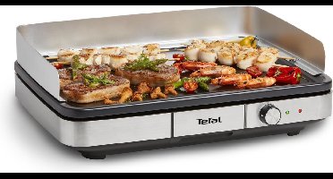 Tefal Maxi Plancha CB690D - Grillplaat - XXL Bakoppervlak - 2300W - Anti-aanbaklaag - RVS